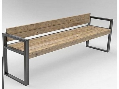 Скамейка TORUDA «Римини» со спинкой